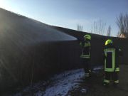 brennt Schallschutzmauer